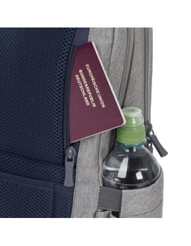 Rivacase 7760 39,6 cm (15.6") Funda tipo mochila Gris