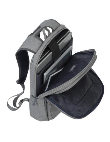 Rivacase 7760 39,6 cm (15.6") Funda tipo mochila Gris
