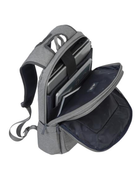 Rivacase 7760 39,6 cm (15.6") Funda tipo mochila Gris