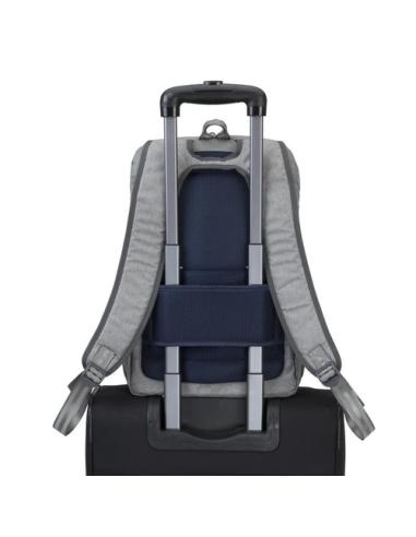 Rivacase 7760 39,6 cm (15.6") Funda tipo mochila Gris