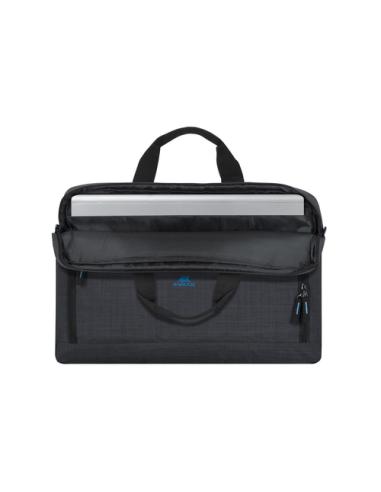 Rivacase Regent 8058 43,9 cm (17.3") Bandolera Negro, Cian