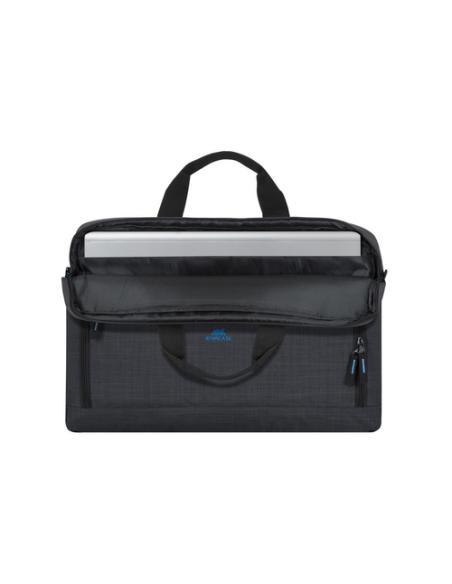 Rivacase Regent 8058 43,9 cm (17.3") Bandolera Negro, Cian