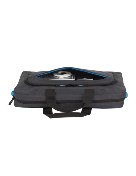 Rivacase Regent 8058 43,9 cm (17.3") Bandolera Negro, Cian