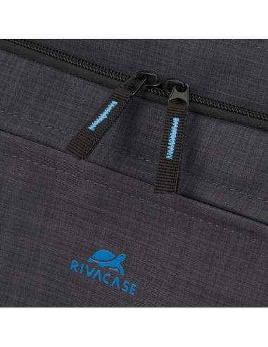 Rivacase Regent 8058 43,9 cm (17.3") Bandolera Negro, Cian