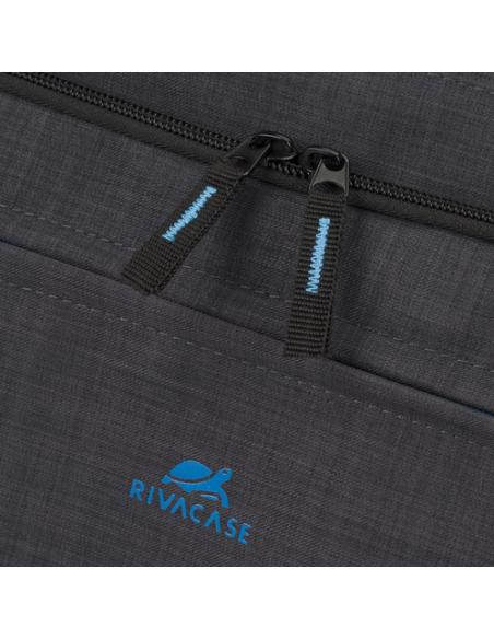 Rivacase Regent 8058 43,9 cm (17.3") Bandolera Negro, Cian