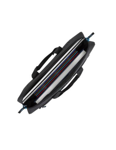 Rivacase Regent 8058 43,9 cm (17.3") Bandolera Negro, Cian