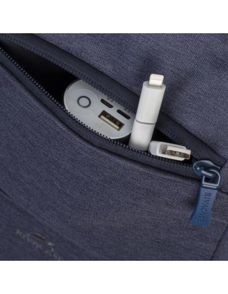 Rivacase 7760 39,6 cm (15.6") Funda tipo mochila Azul