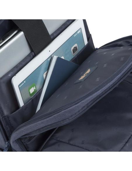 Rivacase 7760 39,6 cm (15.6") Funda tipo mochila Azul