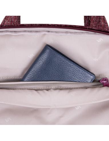 Rivacase 7921 35,6 cm (14") Bandolera Borgoña, Blanco