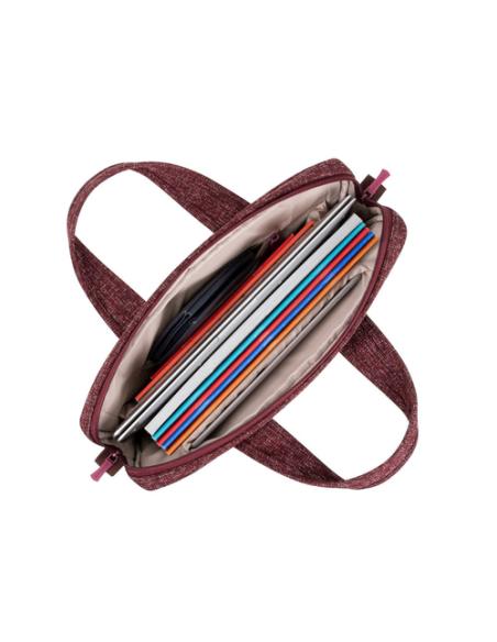 Rivacase 7921 35,6 cm (14") Bandolera Borgoña, Blanco