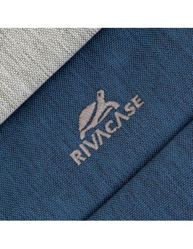 Rivacase 7532 39,6 cm (15.6") Maletín Azul, Gris