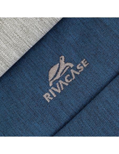 Rivacase 7532 39,6 cm (15.6") Maletín Azul, Gris