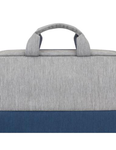 Rivacase 7532 39,6 cm (15.6") Maletín Azul, Gris