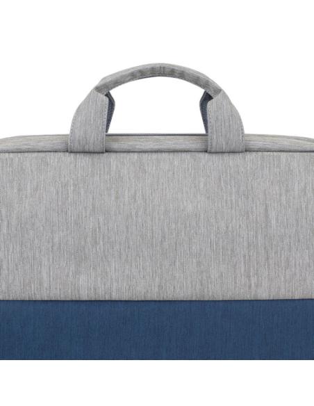 Rivacase 7532 39,6 cm (15.6") Maletín Azul, Gris