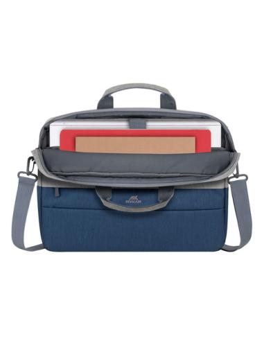 Rivacase 7532 39,6 cm (15.6") Maletín Azul, Gris