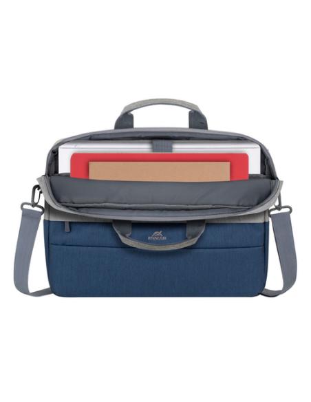 Rivacase 7532 39,6 cm (15.6") Maletín Azul, Gris