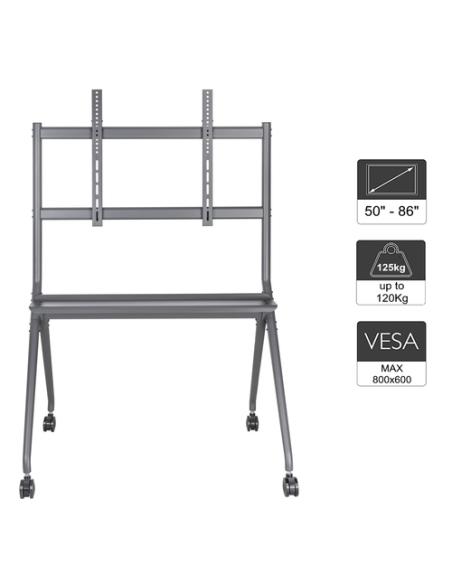 Ewent EW1542 soporte para pantalla de señalización 2,18 m (86") Negro