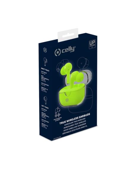 Celly CLEAR Auriculares True Wireless Stereo (TWS) Dentro de oído Llamadas/Música USB Tipo C Bluetooth Verde