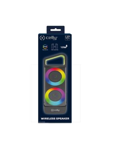 Celly GROOVERGBBK altavoz portátil o de fiesta Altavoz para fiestas Negro 10 W