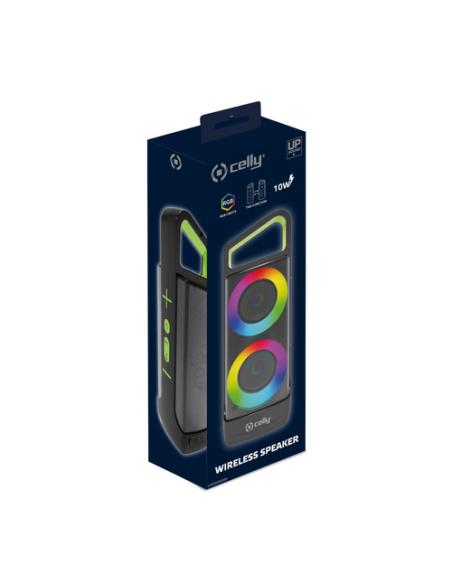 Celly GROOVERGBBK altavoz portátil o de fiesta Altavoz para fiestas Negro 10 W