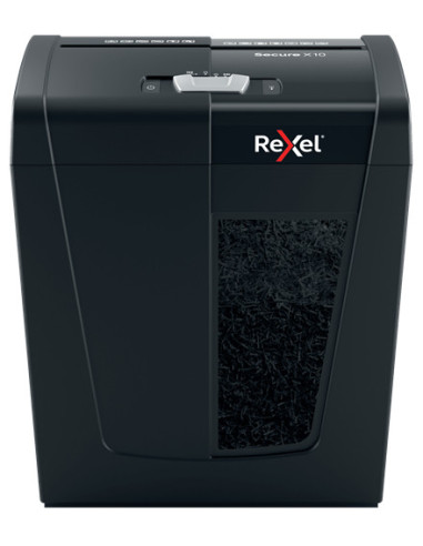 Rexel Secure X10 triturador de papel Corte cruzado 68 dB Negro