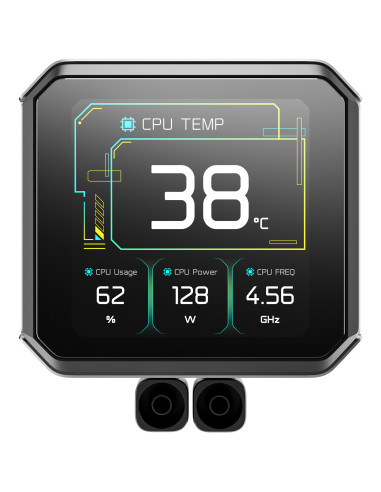 DeepCool Spartacus 360 Procesador Kit de refrigeración líquida 12 cm Negro