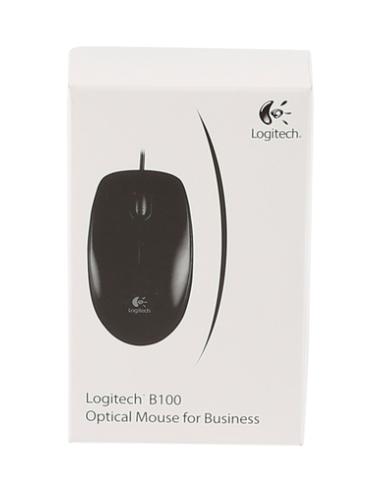 Logitech B100 ratón Oficina Ambidextro USB tipo A Óptico 800 DPI