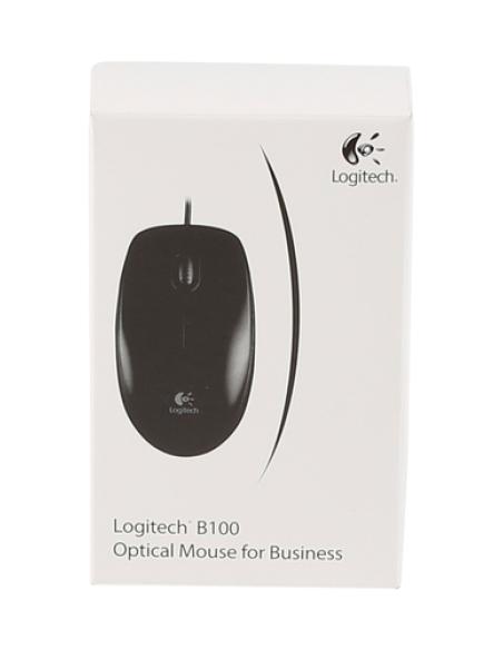 Logitech B100 ratón Oficina Ambidextro USB tipo A Óptico 800 DPI