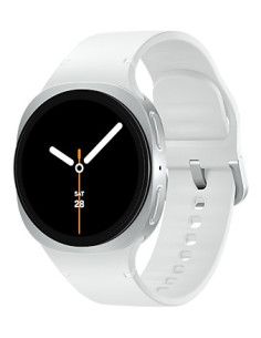 Samsung Galaxy Watch 8 3,3 cm (1.3") AMOLED 40 mm Digital 438 x 438 Pixeles Pantalla táctil 4G Plata Wifi GPS (satélite)