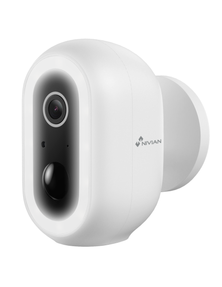CAMARA VIGILANCIA NIVIAN EXTERIOR WIFI A BATERIA / 2K / DIA-NOCTURNA / MICROFONO - ALTAVOZ / MICROSD HASTA 256GB / 5200 mAh / IP