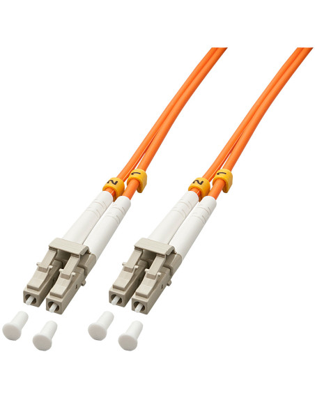 Lindy 46481 Cable de fibra óptica e InfiniBand 2 m LC Naranja