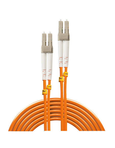 Lindy 46481 Cable de fibra óptica e InfiniBand 2 m LC Naranja