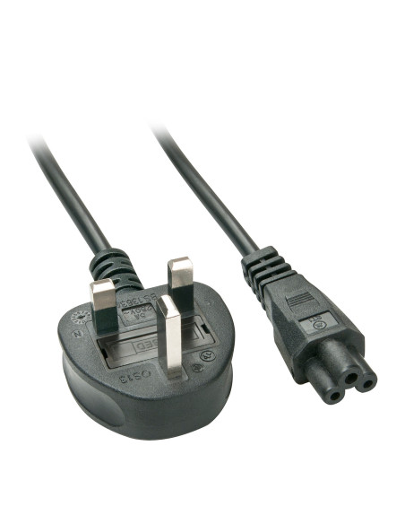 Lindy 30409 cable de transmisión Negro 2 m C5 acoplador