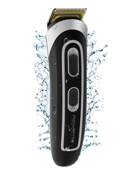 Rowenta TRIM & STYLE TN9140 Negro, Plata