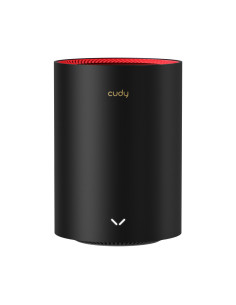 Cudy M3000 Doble banda (2,4 GHz   5 GHz) Wi-Fi 6 (802.11ax) Negro, Rojo 1 Interno 2