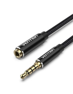 Vention Cable Estéreo BHCBG  Jack 3.5 Macho - Jack 3.5 Hembra  1.5m  Negro
