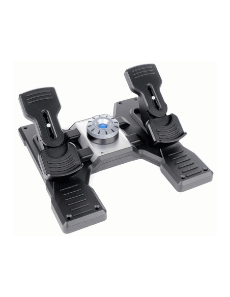 Logitech G Flight Rudder Pedals Negro, Plata USB 2.0 Simulador de Vuelo Analógico Digital PC