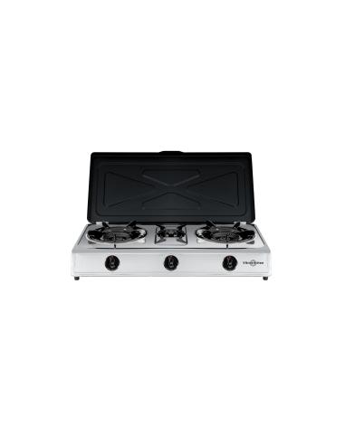Vitrokitchen 360IB hobs Negro, Acero inoxidable Encimera Encimera de gas 3 zona(s)