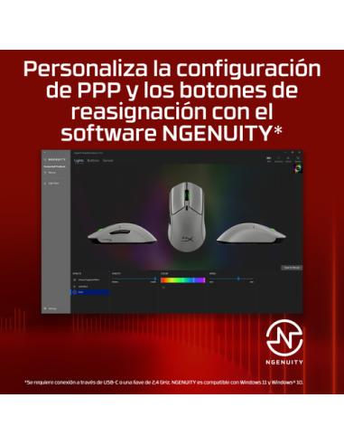 HyperX Pulsefire Haste 2 Pro - Ratón gaming inalámbrico 4K