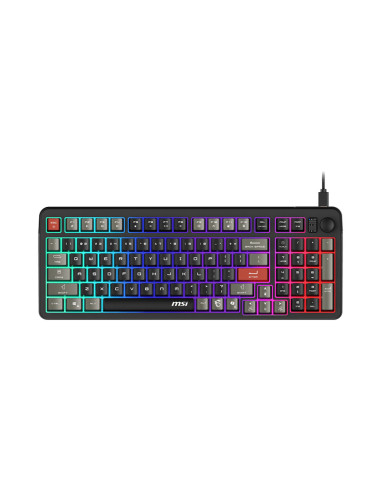 MSI FORGE GK110 teclado Juego USB QWERTY Español Negro
