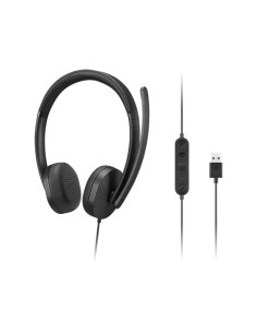 Lenovo 4XD1P83425 auricular y casco Auriculares Alámbrico Diadema Llamadas Música USB tipo A Negro 2