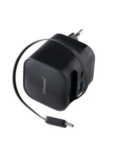 Intenso 7806520 adaptador e inversor de corriente Interior 65 W Negro