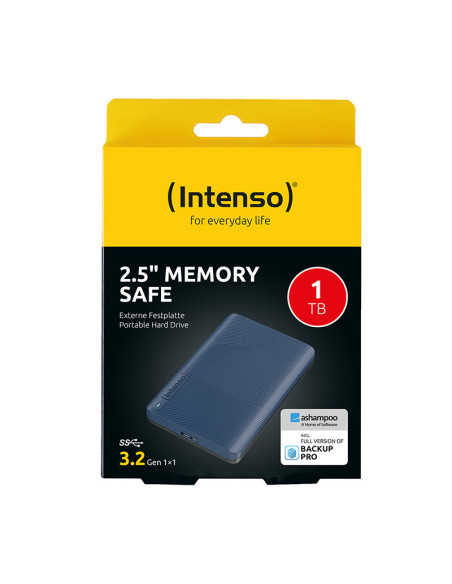 Intenso Disco duro externo Memory Safe 1 TB, azul