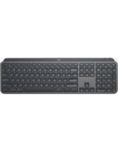 teclado mx keys for business rf wireless + bluetooth español con bateria recargable grafito