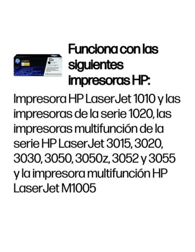 HP Cartucho de tóner original LaserJet 12A negro