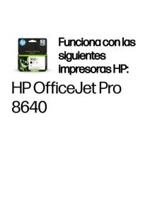 HP Cartucho de tinta original 950XL de alta capacidad negro
