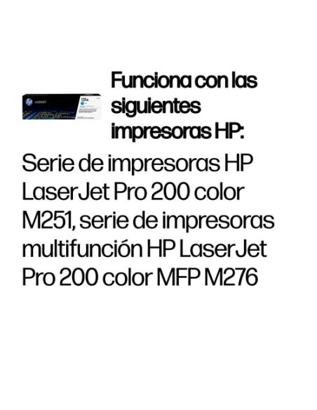 HP Cartucho de tóner original LaserJet 131A cian