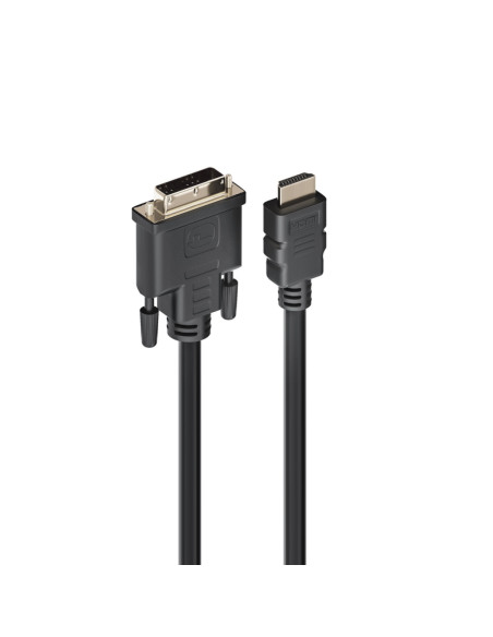 Ewent EC1350 adaptador de cable de vídeo 2 m HDMI tipo A (Estándar) DVI-D Negro