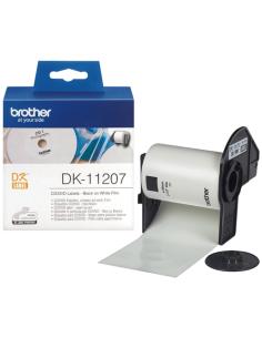 Brother DK-11207 cinta para impresora de etiquetas Negro sobre blanco