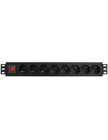 WP WPN-PDU-G01-08 unidad de distribución de energía (PDU) 8 salidas AC 1.5U Negro